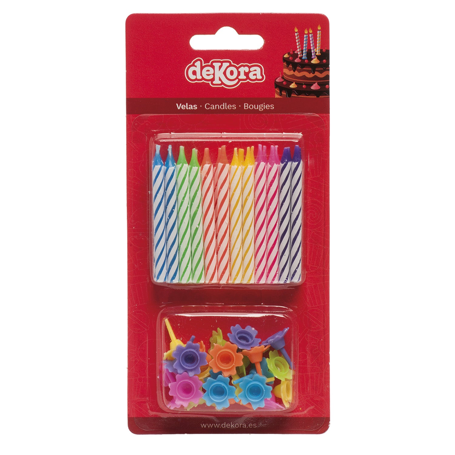 Velas Colores C/24