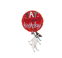 Globo 36" Yay Birthday Dog C/1 C/1