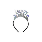 Tiara Año Nuevo Plata Iridiscente.  C/4