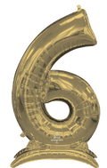 Globo 54" Numero 6 Oro C/1