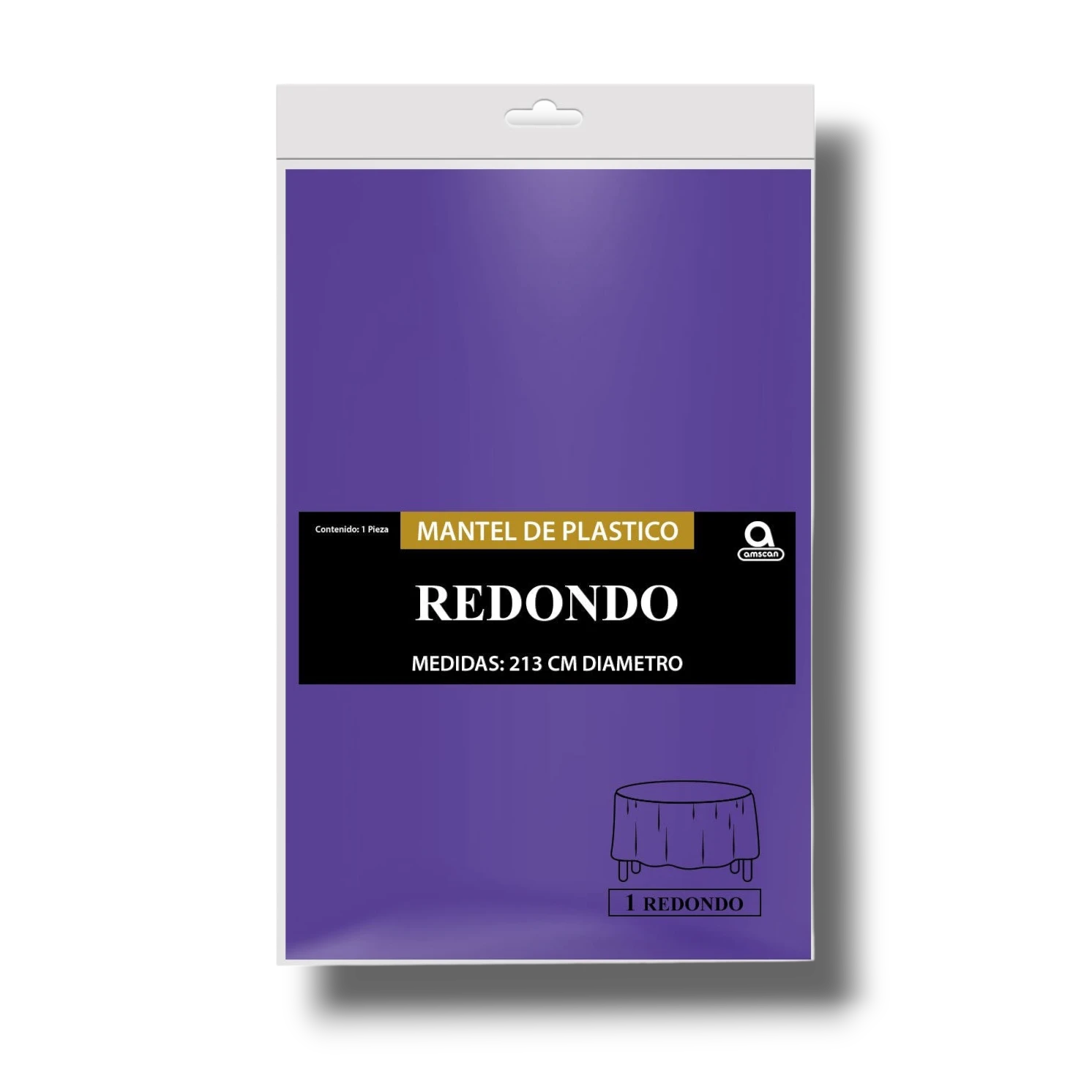 Mantel Redondo Morado C/1