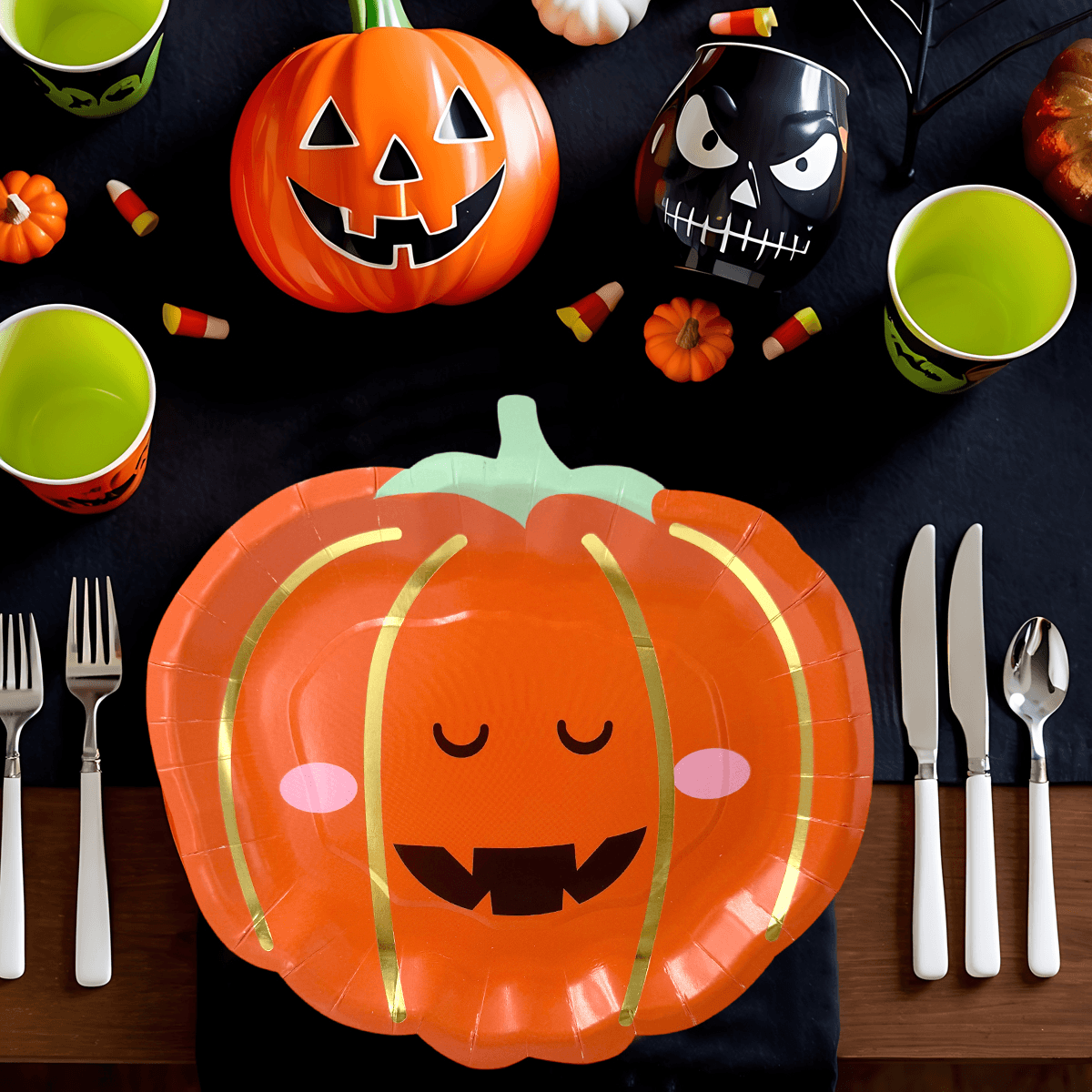 Plato Figura 9" Calabaza C/8