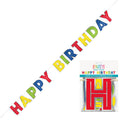 Banner Happy Birthday Silver & Rainbow C/1