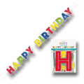 Banner Happy Birthday Silver & Rainbow C/1
