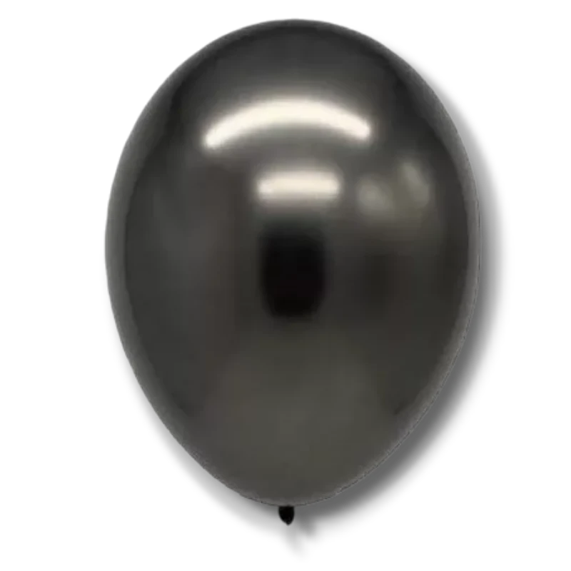 Chrome Balloon Bag 11" Black C/50