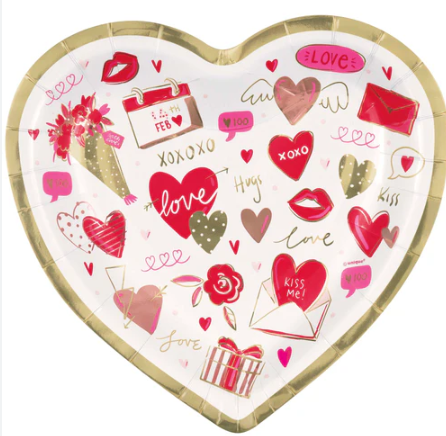 Heart Foil Plate C/8