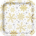 Plate 9" Silver &amp; Gold Holiday C/8