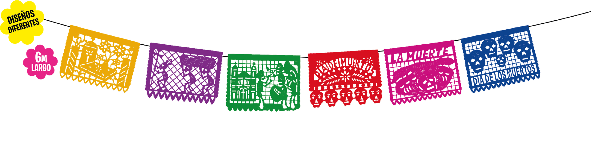 Guirnalda De Papel Picado C/1