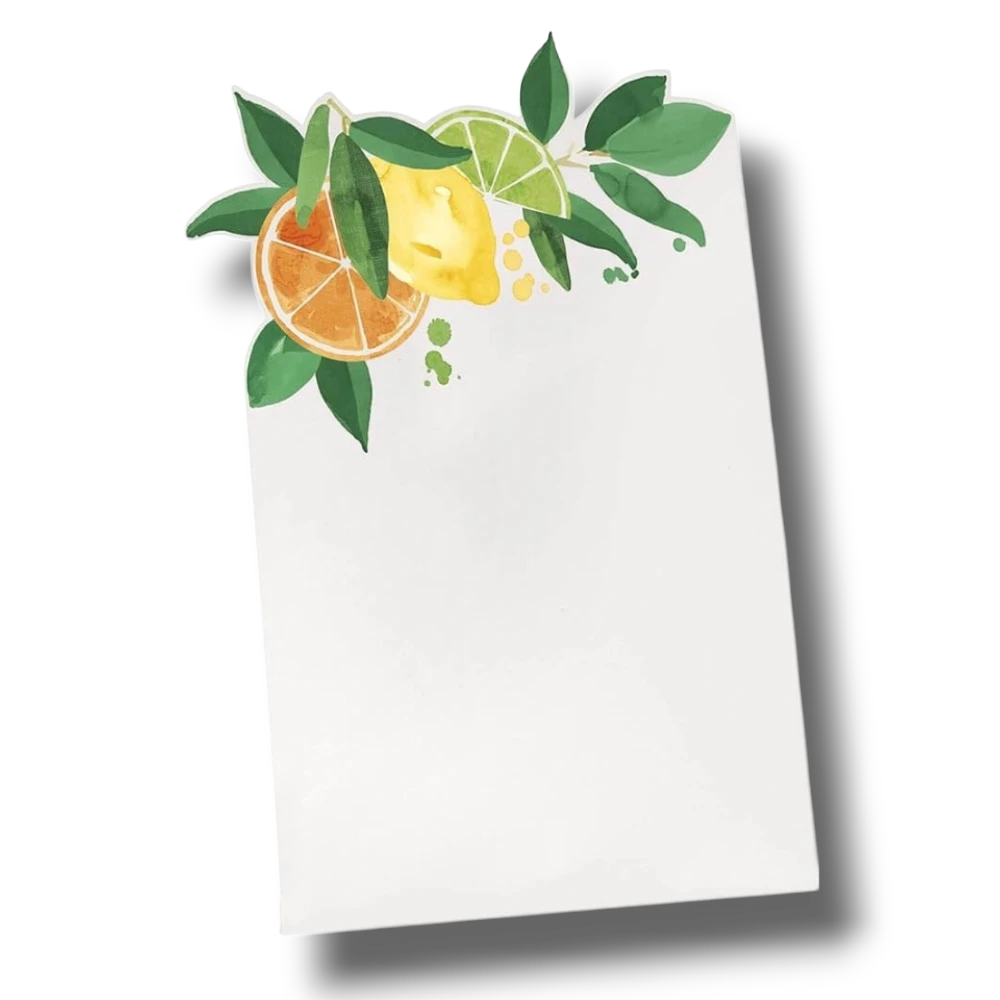 Tarjetas De Lugar De Frutas Citricas C/6