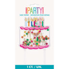 Premium Confetti Cake Topper Happy Birthday C/1
