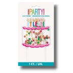 Premium Confetti Cake Topper Happy Birthday C/1