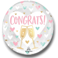 Burbuja 18" Congrats Hearts C/1
