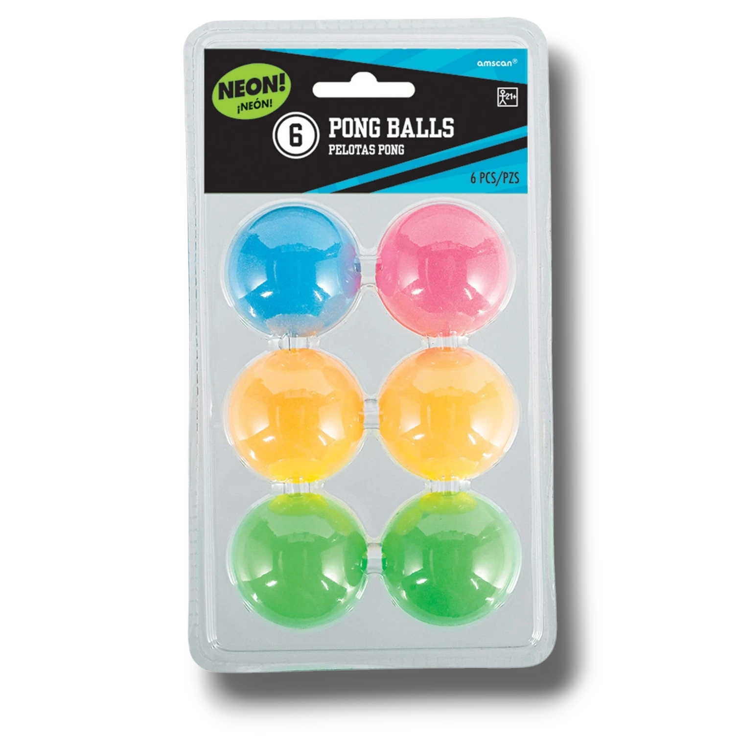 Pong Balls / Beer Pong Neon C/6
