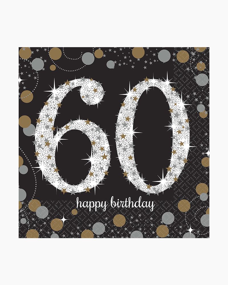 CH Sparkling Celebration Napkin 60 C/16