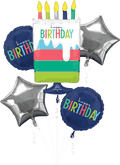 Balloon Bouquet Birthday Pastel C/5