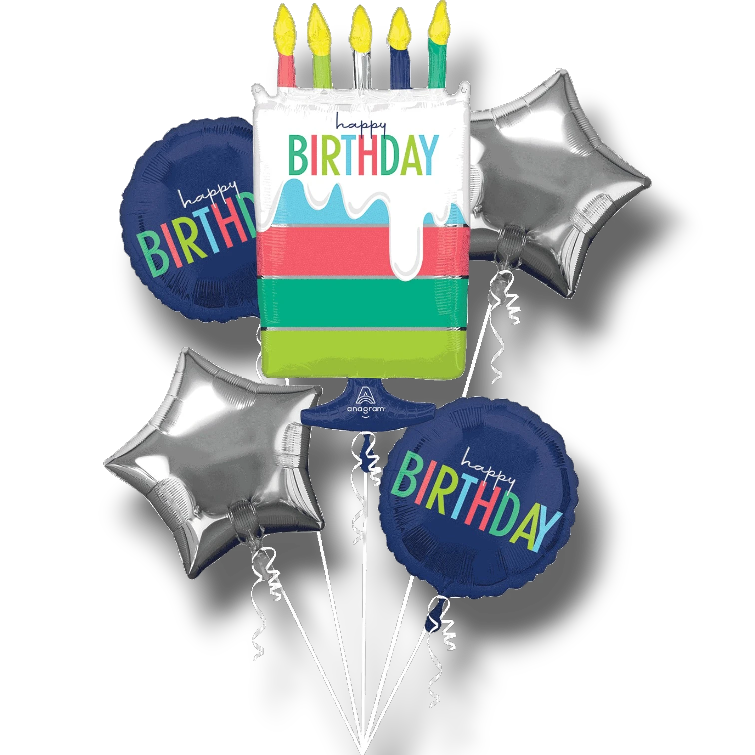 Balloon Bouquet Birthday Pastel C/5