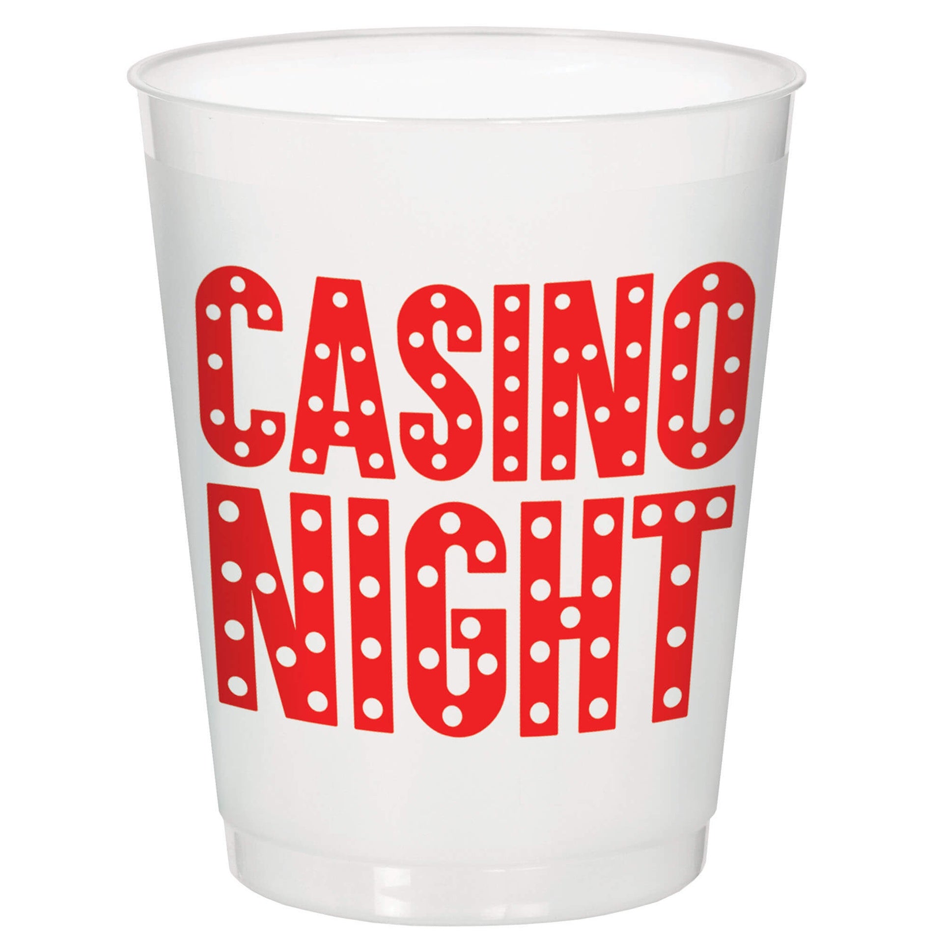 9oz Casino Night Glass C/8