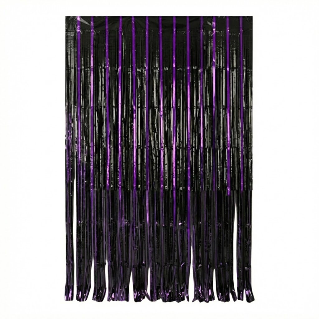 Cortina Metalica Negro/Morado C/1