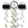 Hanging Cutouts Happy Birthday Golden Wishes C/1