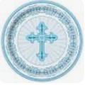 Plato Radiant Cross Blue C/8