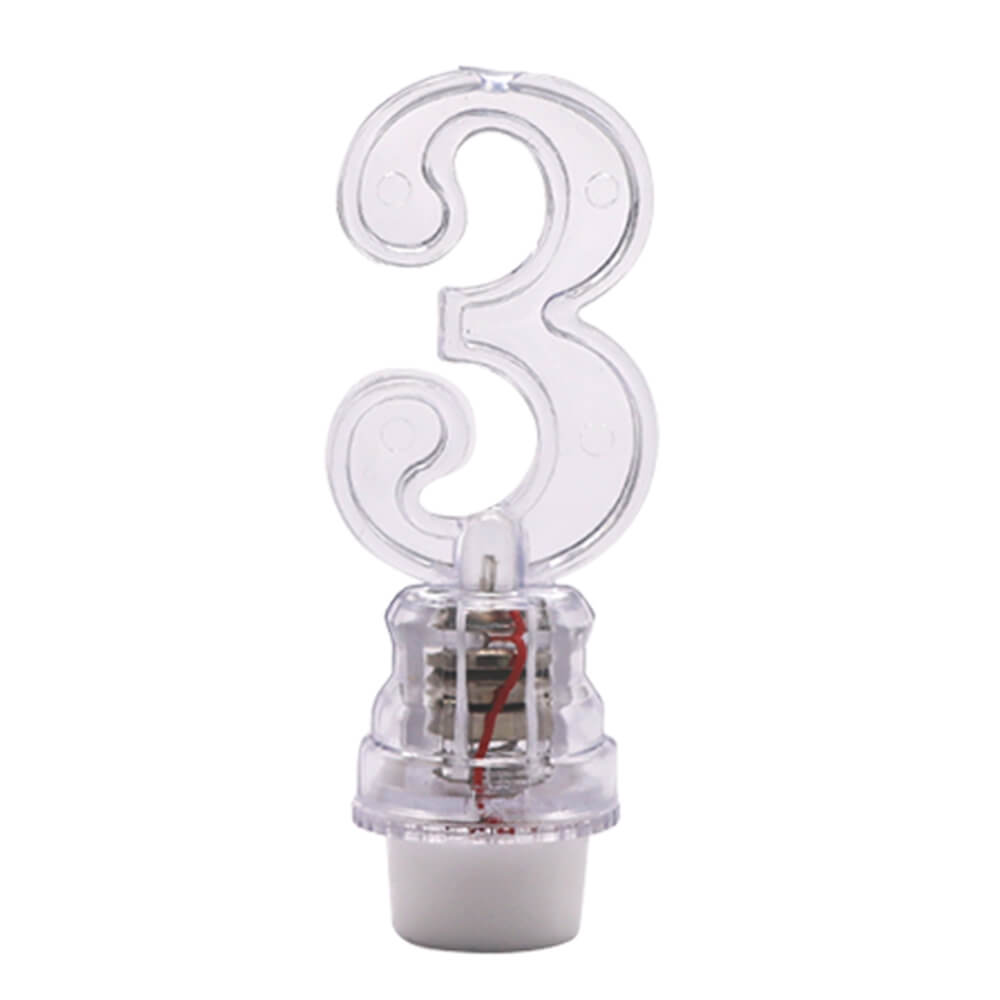 LED Candle Number 3 C/1