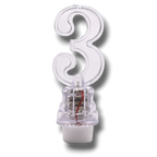 Vela Led Numero 3 C/1