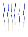 Vela Curva en Espiral Azul C/6