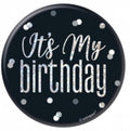 Glitz Button Grey/Black Birthday C/1