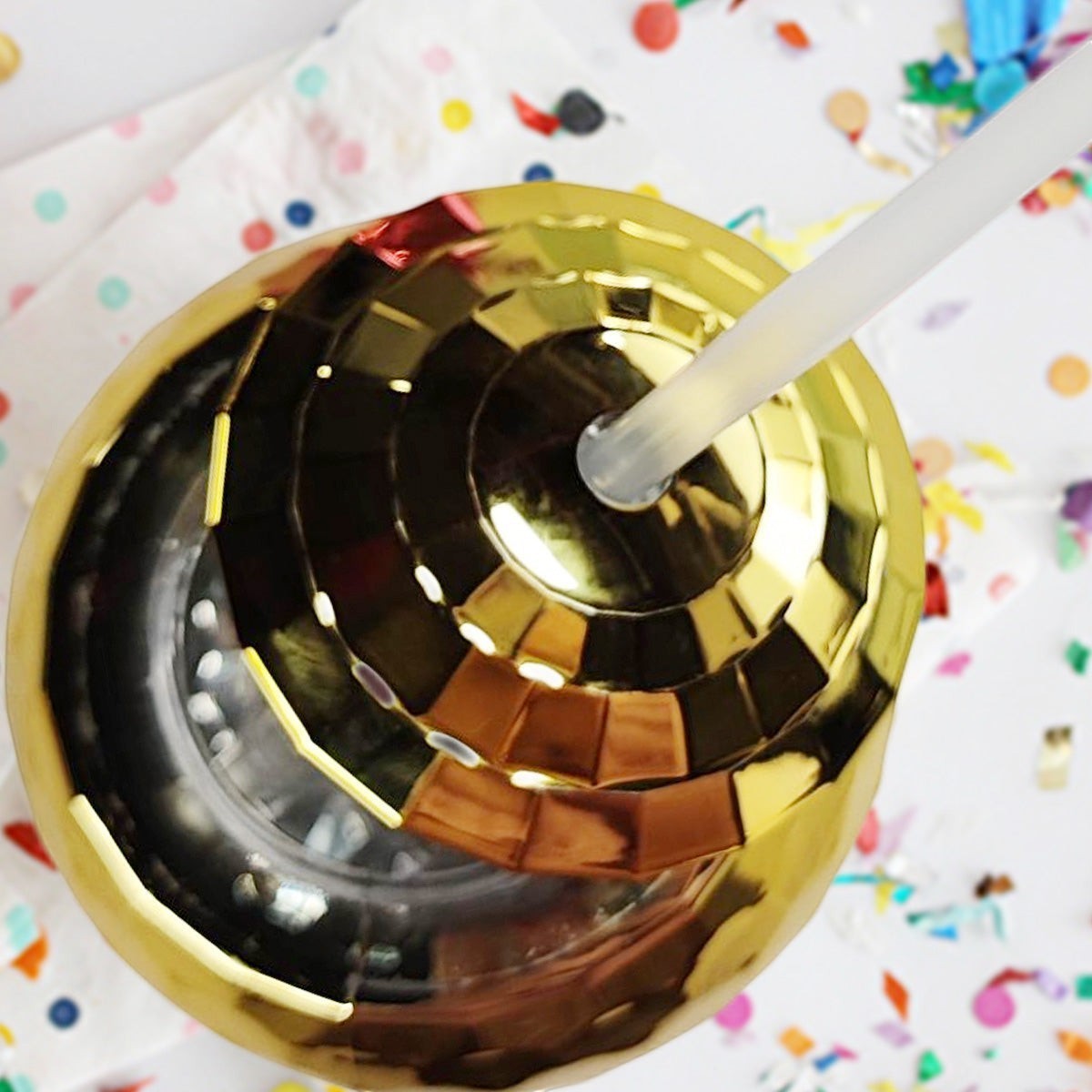 Pink Disco Ball Cup (1 per cup)