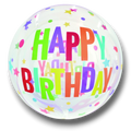 Globo Orbz Crystal Happy Birthday C/1