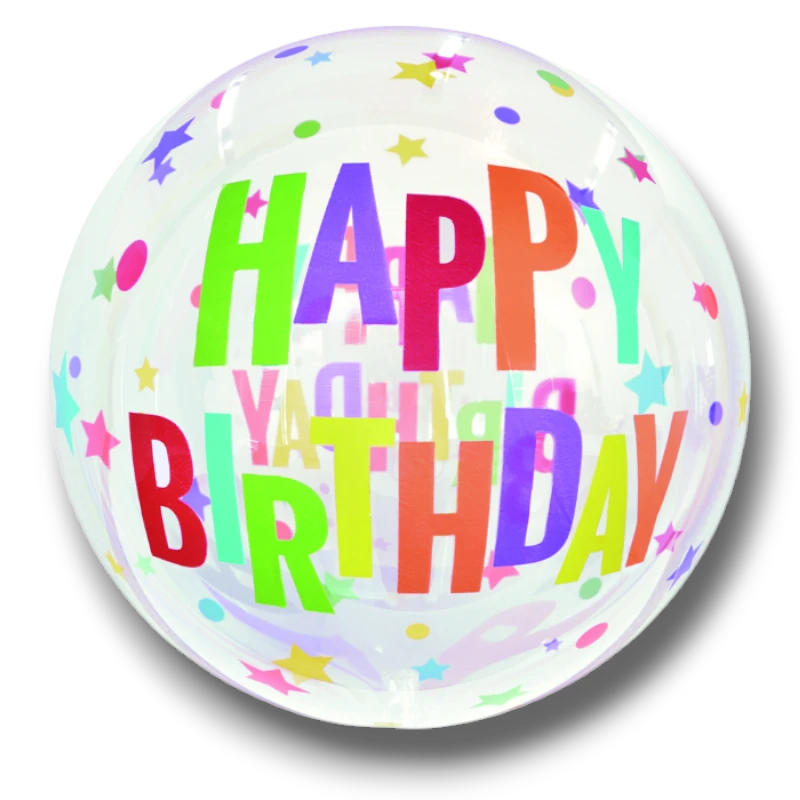Globo Orbz Crystal Happy Birthday C/1