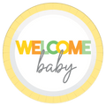 9" Welcome Baby Plate C/8