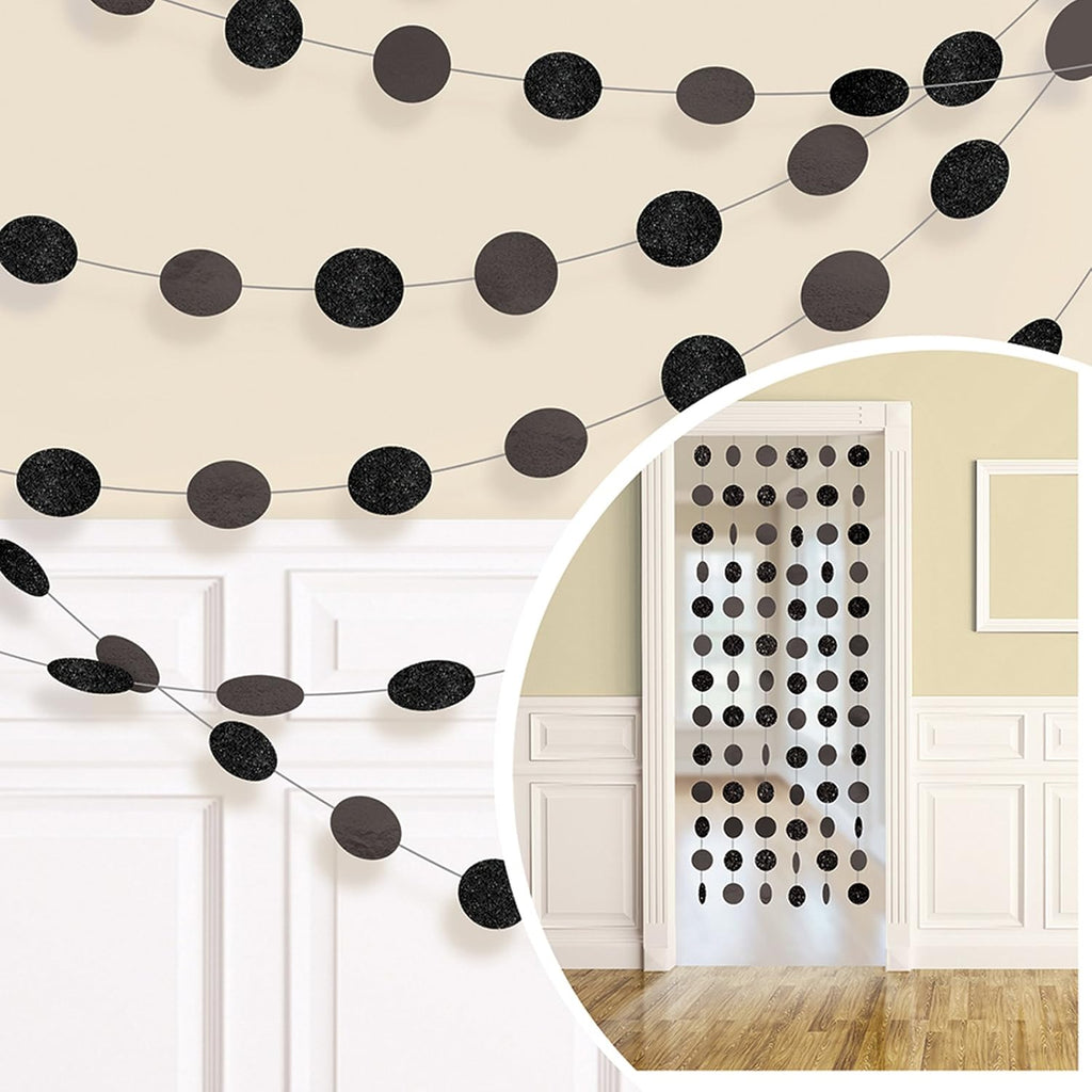 Dots Garland Black C/6