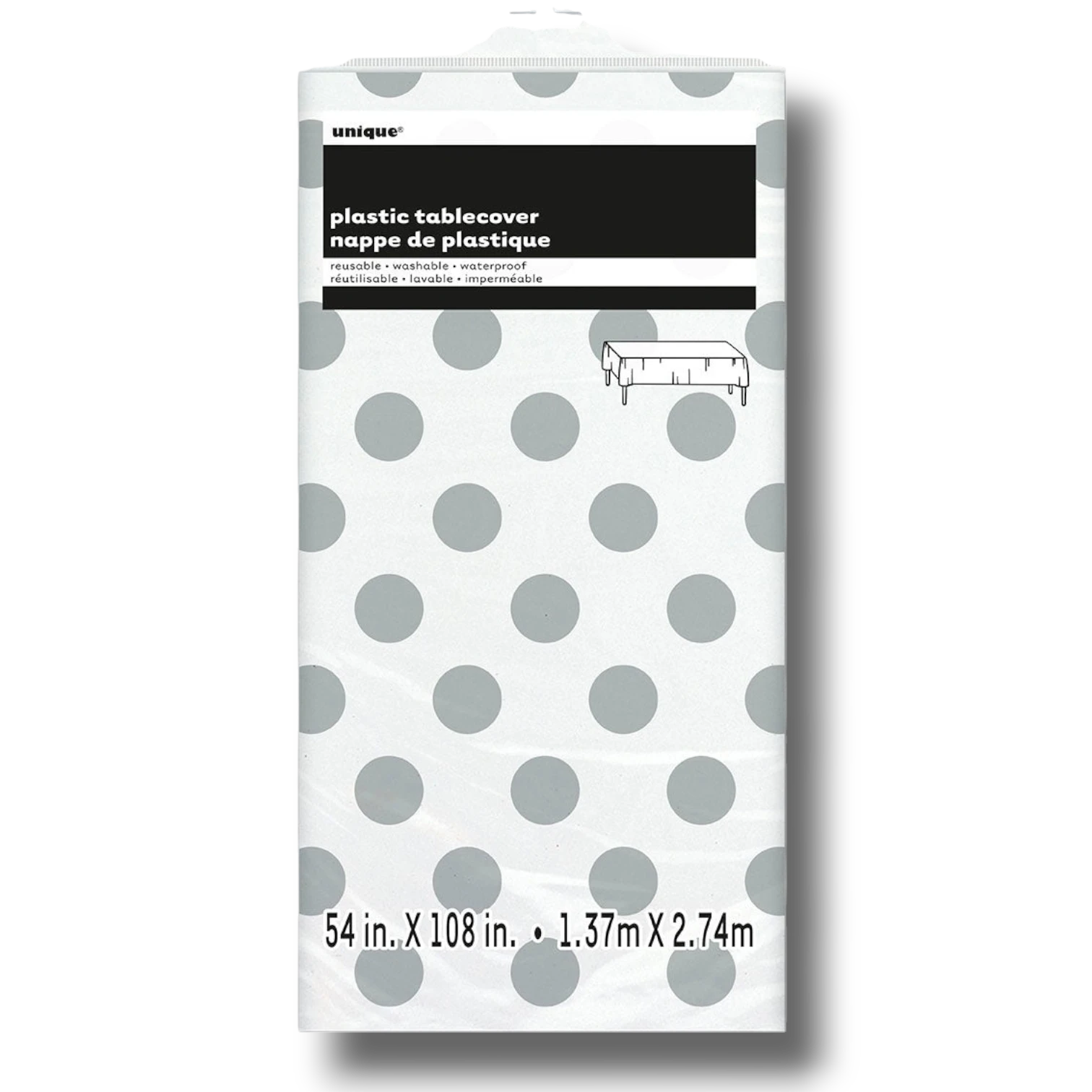 Mantel Polka Dots Plata C/1