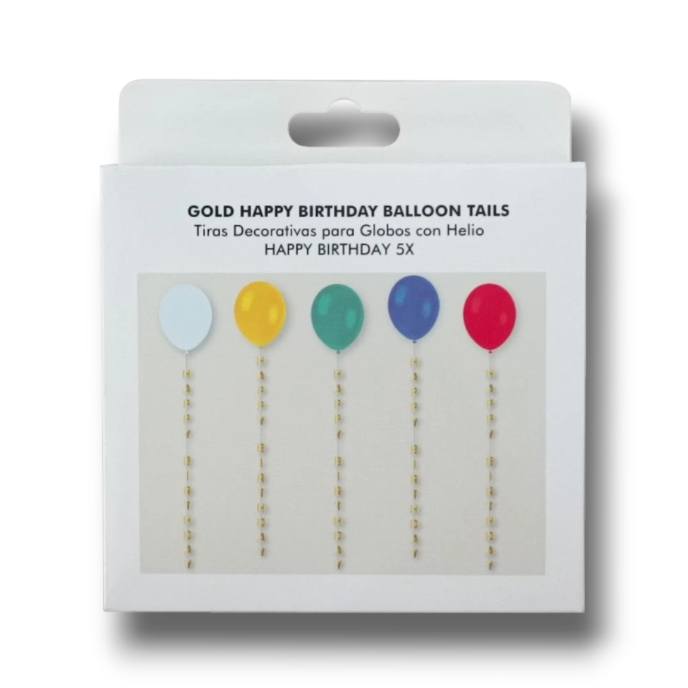 Happy Birthday Foil Strips for Balloon C/5