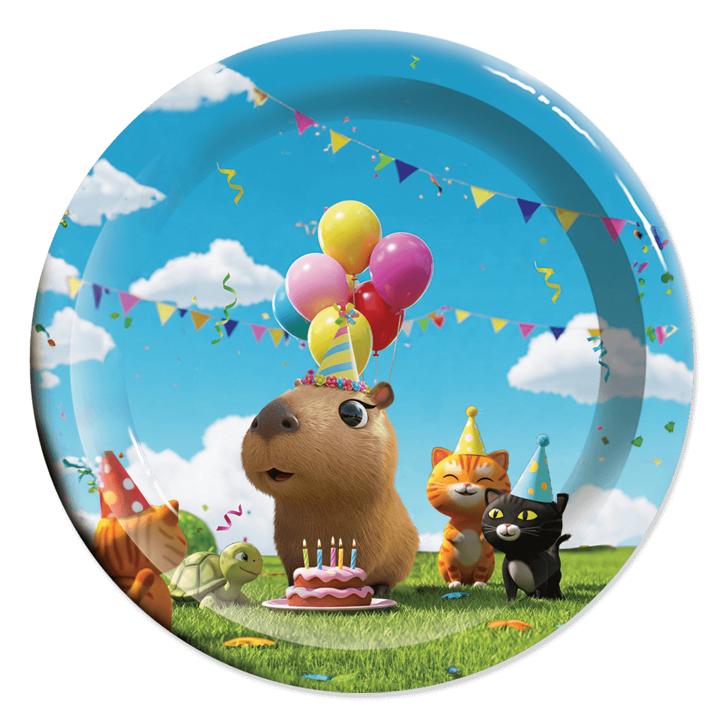 Plato 7" Capibara Birthday C/6