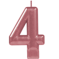 Rose Gold Number Candle 4 C/1