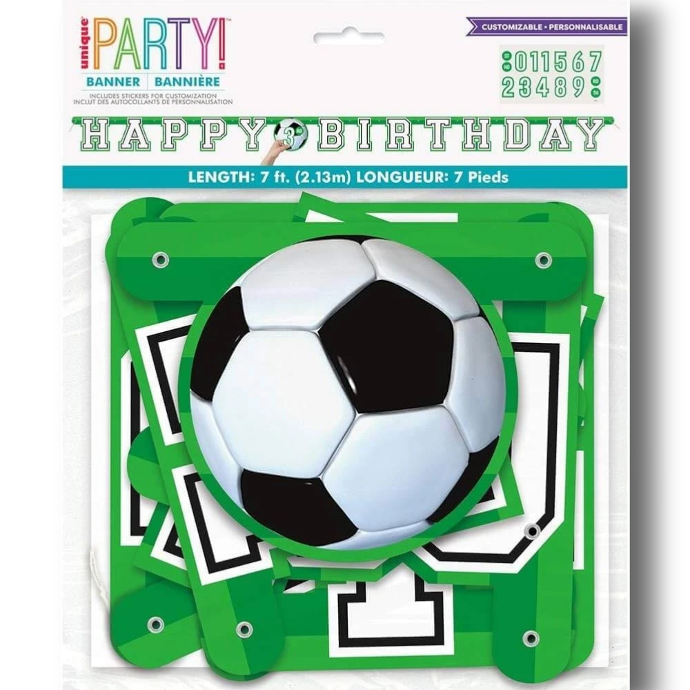 Soccer Happy Birthday Pennant C/1