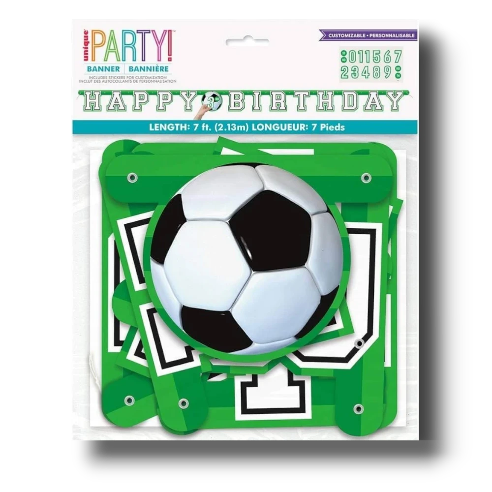 Soccer Happy Birthday Pennant C/1