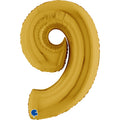 Globo 40" Numero 9 Oro C/1