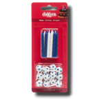 Football Birthday Candle (12 Count)