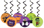 Adorno Espiral Calabazas y Gatos C/8