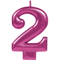Magenta Number 2 Candle C/1