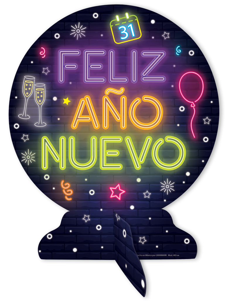 Centro De Mesa Año Nuevo Colores