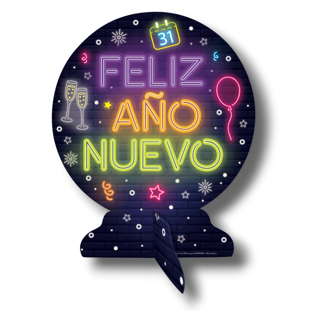 Centro De Mesa Año Nuevo Colores