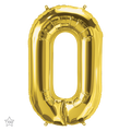 Globo 14" Numero 0 Oro  C/1