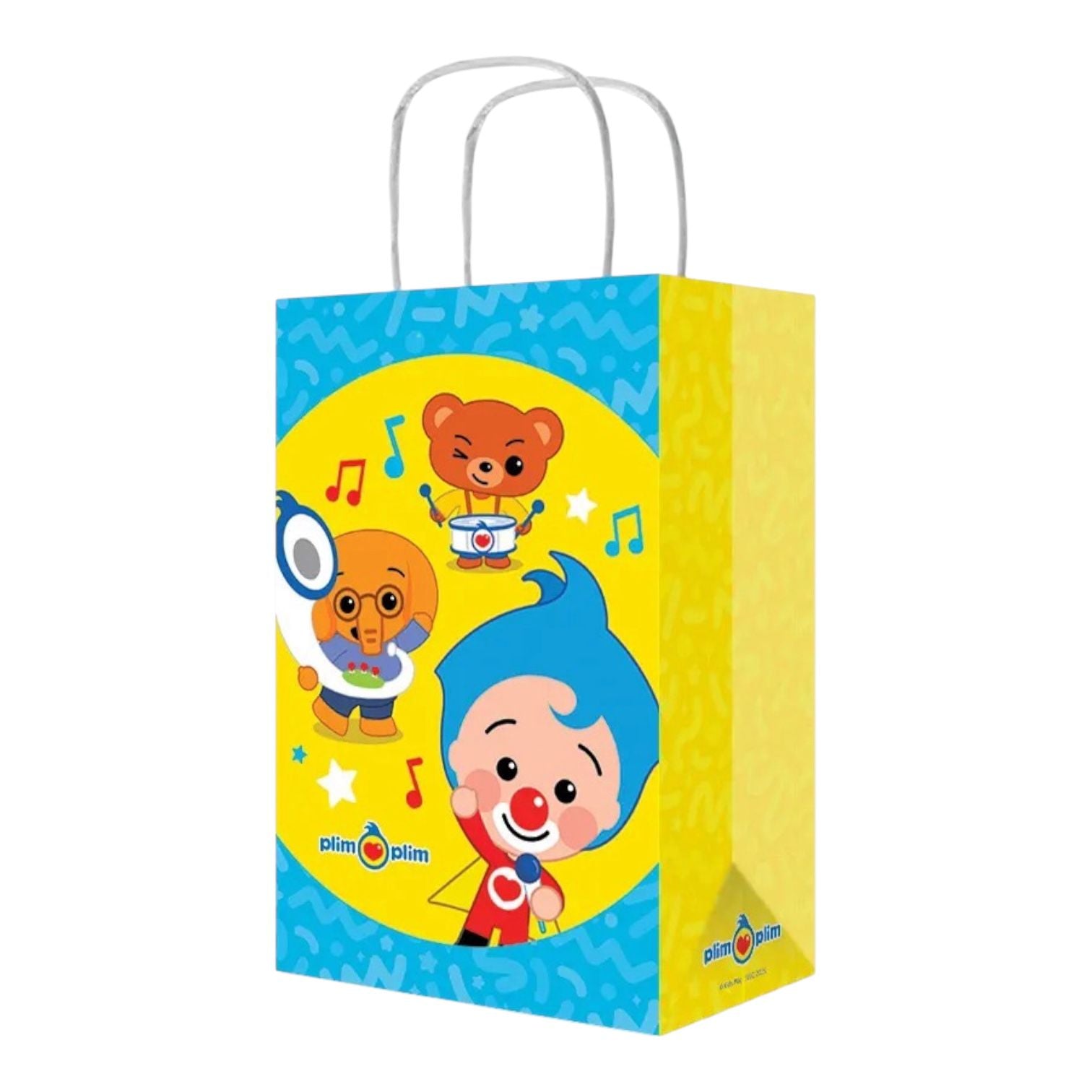 Bolsa De Papel Con Asa Plim Plim C/6