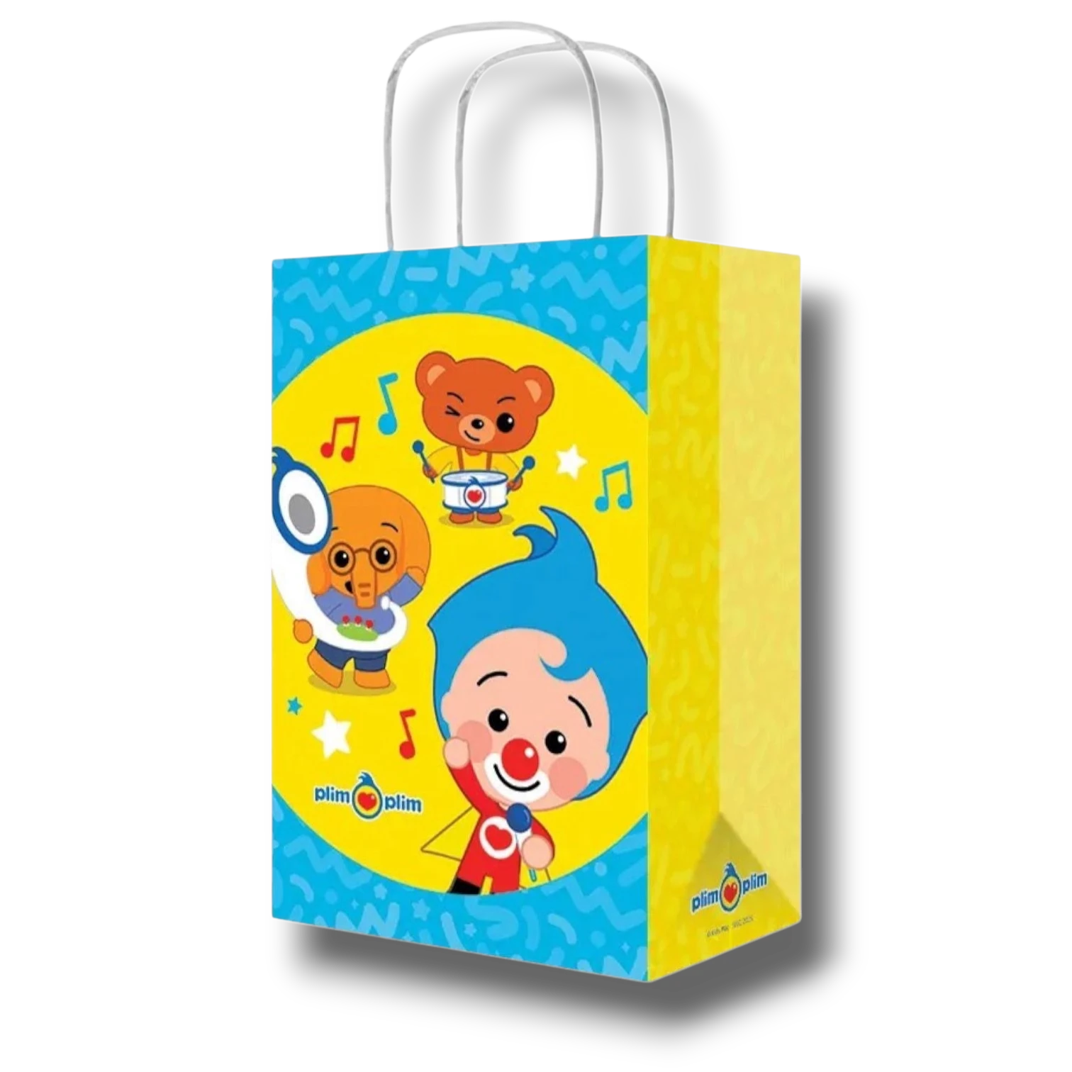 Bolsa De Papel Con Asa Plim Plim C/6