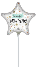 Balloon 9" Star Happy New Year C/1