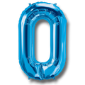 Globo 36" Numero 0 Azul C/1